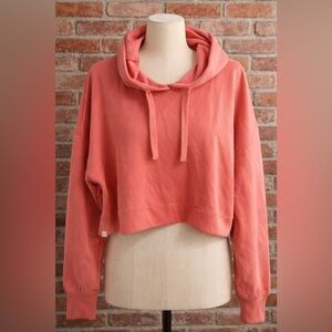 Simply Southern Cropped Rose Hoodie, Coastal Chic, womens Sz S, NWT